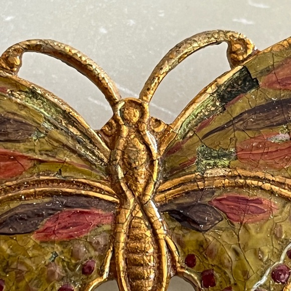 Art Deco Antique Butterfly Pin Brooch - Picture 4 of 8